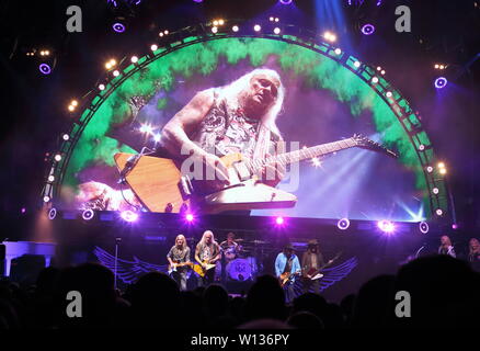 Lynyrd Skynyrd riprodurre il London data di loro 'ultimo della strada superstiti addio Tour' a SSE Wembley Arena Foto Stock