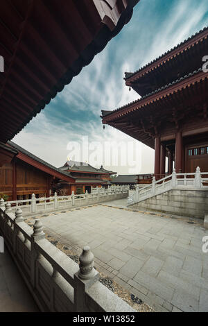 Nanjing Niushou Buddha di montagna Ding Temple Foto Stock