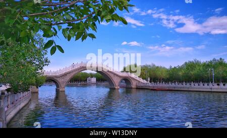 Fiume Karamay Scenic Area Foto Stock