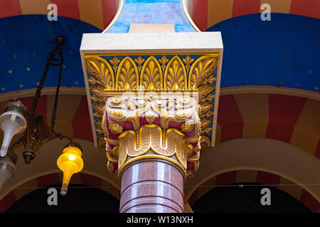 Praga Repubblica Ceca, 20 Giugno 2019 - Vista dall'interno di Gerusalemme Giubileo Sinagoga di Praga, Repubblica Ceca Foto Stock