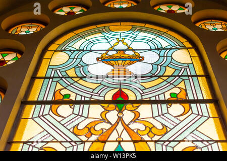 Praga Repubblica Ceca, 20 Giugno 2019 - Vista dall'interno di Gerusalemme Giubileo Sinagoga di Praga, Repubblica Ceca Foto Stock