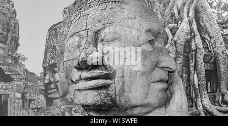 Il collage di immagini di Angkor Wat in Cambogia Foto Stock