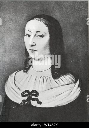 PORTRAIT DE GILBERTE PÉRIER,SOEUR AÎNÉE DE Blaise Pascal.AUTEUR DE LA ,, VIE DE PASCAL,, Foto Stock