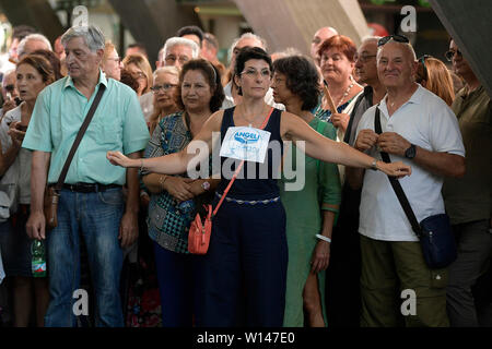 Roma, Italia. Il 30 giugno, 2019. L'arrivo in Eur presso il Palazzo dello sport di i partecipanti alla Convention nazionale della vita 120 da Adriano Panzironi (Luigi Mistrulli/fotogramma, Roma - 2019-06-30) p.s. Credit: Indipendente Photo Agency Srl/Alamy Live News Foto Stock