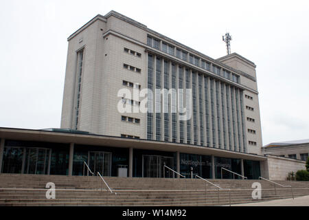 L'edificio di Newton, casa di Nottingham Business School, Nottingham Trent University East Midlands England Regno Unito Foto Stock