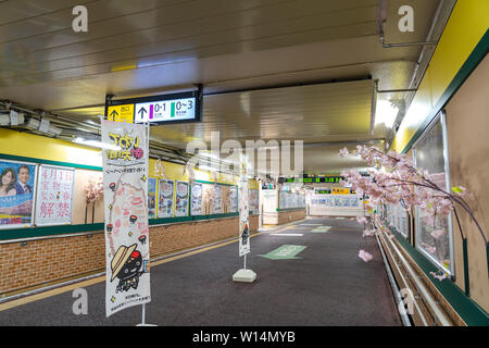 Kitakami stazione è una stazione ferroviaria nella città di Kitakami, nella prefettura di Iwate, Giappone Foto Stock