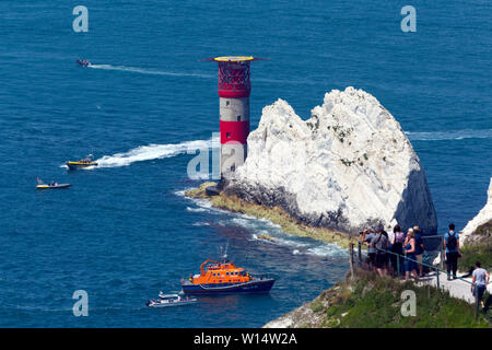 2019, giro dell'isola in barca a vela, Cowes, Isle of Wight,Inghilterra, 29 giugno 2019, Foto Stock