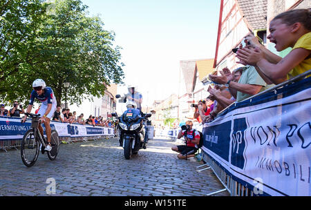 Francoforte, Germania. Il 30 giugno, 2019. 30.06.2019, xpsx, Triathlon Ironman, al Campionato Europeo di Francoforte 2019 da sinistra a destra Jan Frodeno | Utilizzo di credito in tutto il mondo: dpa/Alamy Live News Foto Stock