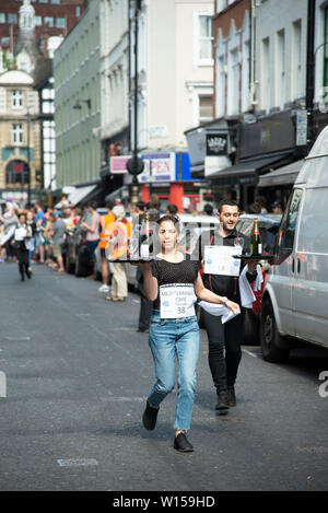 Soho camerieri gara 2019 Foto Stock