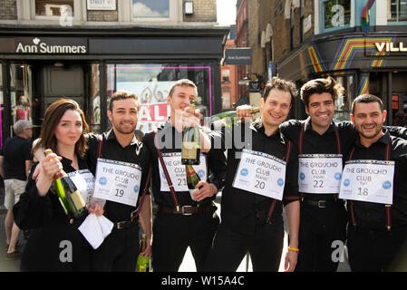 Soho camerieri gara 2019 Foto Stock