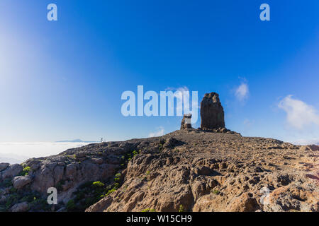 Roque Nublo nelle montagne di Gran Canaria Foto Stock