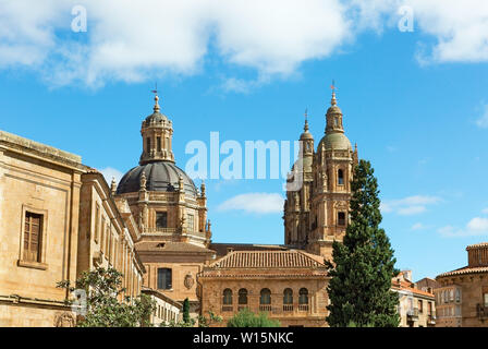 Le torri della più antica Università di Salamanca, Spagna Foto Stock