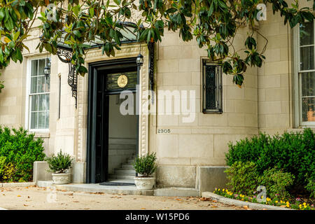 Ambasciatore del Cile Residence, Sarah S. Wyeth House, 2305 Massachusetts Avenue NW, Washington DC Foto Stock