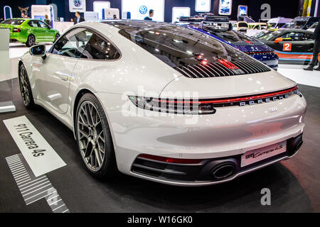 Poznan, Polonia, marzo 2019 tutti i nuovi Porsche 911 Carrera 4S 8a generazione, Poznan International Motor Show, la serie 992 Supersport vettura costruita dalla Porsche Foto Stock