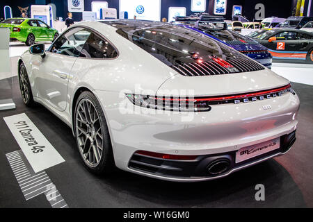 Poznan, Polonia, marzo 2019 tutti i nuovi Porsche 911 Carrera 4S 8a generazione, Poznan International Motor Show, la serie 992 Supersport vettura costruita dalla Porsche Foto Stock