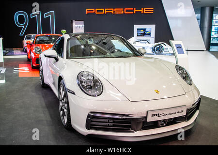 Poznan, Polonia, marzo 2019 tutti i nuovi Porsche 911 Carrera 4S 8a generazione, Poznan International Motor Show, la serie 992 Supersport vettura costruita dalla Porsche Foto Stock