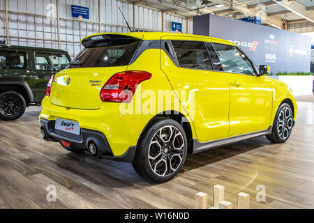 Poznan, Polonia, Marzo 2019: nuova Suzuki Swift Sport, Poznan International Motor Show, gen 4, auto ultracompatto che sta B segmento prodotta da Suzuki Foto Stock