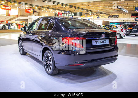 Poznan, Polonia, Marzo 2019: Fiat Tipo Berlina 4 porte Limousine a Poznan International Motor Show, fabbricati e commercializzati dalla Fiat Foto Stock