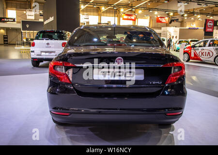 Poznan, Polonia, Marzo 2019: Fiat Tipo Berlina 4 porte Limousine a Poznan International Motor Show, fabbricati e commercializzati dalla Fiat Foto Stock