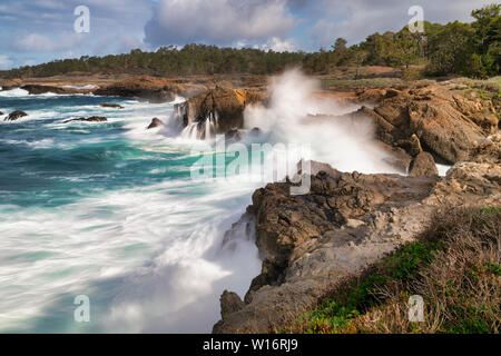 Incidente di onda Foto Stock