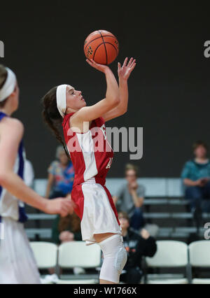 Azione di basket presso il Washington State 1A TUTTE LE Star Game in Liberty Lago, Washington. Foto Stock