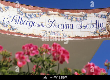 Isabella regina albergo, Isola d Ischia, golfo di napoli campania italia Foto Stock