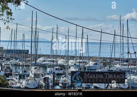 Marina di Funchal area nel centro di Funchal, Madeira, Portgal, Unione Europea Foto Stock