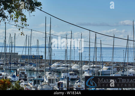 Marina di Funchal area nel centro di Funchal, Madeira, Portgal, Unione Europea Foto Stock