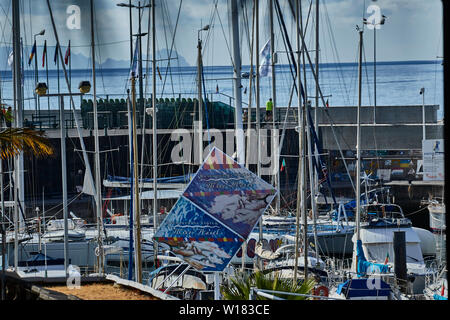 Marina di Funchal area nel centro di Funchal, Madeira, Portgal, Unione Europea Foto Stock