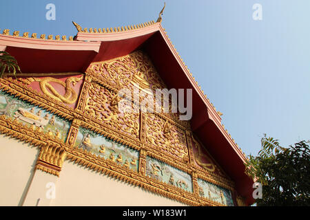 Tempio buddista (Xieng Nyeun tempio) a Vientiane (Laos) Foto Stock