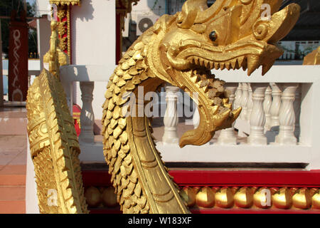 Tempio buddista (Xieng Nyeun tempio) a Vientiane (Laos) Foto Stock