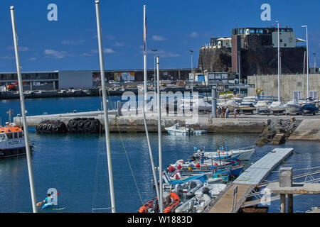 Marina di Funchal area nel centro di Funchal, Madeira, Portgal, Unione Europea Foto Stock