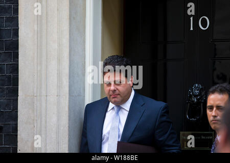 Fabian Picardo su Downing Street a Londra. Il 30 agosto 2013. Regno Unito. Foto Stock