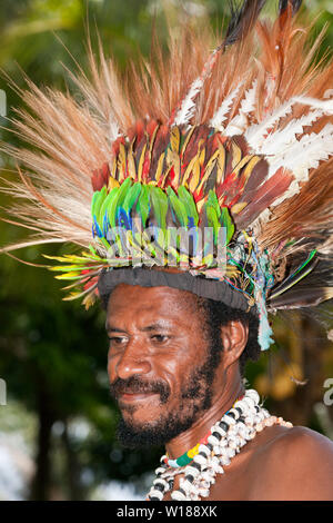 Canti tradizionali di cantare di Kofure, tufi, Oro, provincia di Papua Nuova Guinea Foto Stock