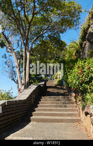 Paesaggi in Santa Catarina Park, centro di Funchal, Madeira, Portogallo, Unione Europea Foto Stock