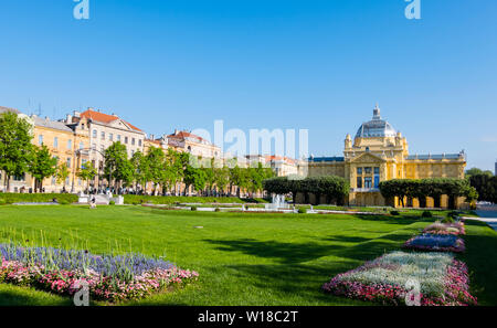 Trg Kralja Tomislava, Zagabria, Croazia Foto Stock