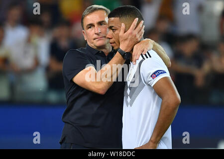 Udine, Italien. Il 30 giugno, 2019. Benjamin HENRICHS (GER) delusione, frustrato deluso, frustratedriert, sconsolato, azione, Spagna (ESP) - Germania (GER) 2-1, a 30.06.2019 Stadio Friuli Udine. Il calcio U-21, Finale UEFA Under21 del Campionato Europeo in Italia/SanMarino da 16.-30.06.2019. | Utilizzo di credito in tutto il mondo: dpa/Alamy Live News Foto Stock