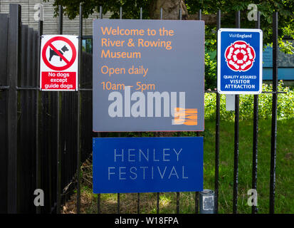 River & Rowing Museum informazioni registrazione Henley on Thames Regno Unito Foto Stock