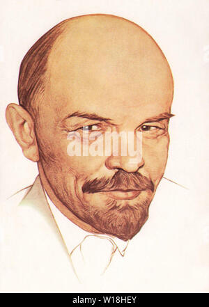 Ritratto di Vladimir Lenin Foto Stock