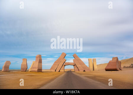 Entrata nel parco nazionale di Ras Mohammed, Sinai, Egitto Foto Stock