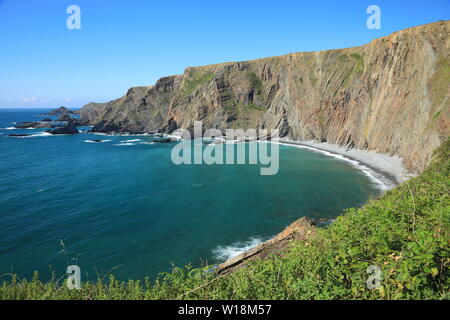 Hartland Quay, North Devon, Inghilterra, Regno Unito Foto Stock