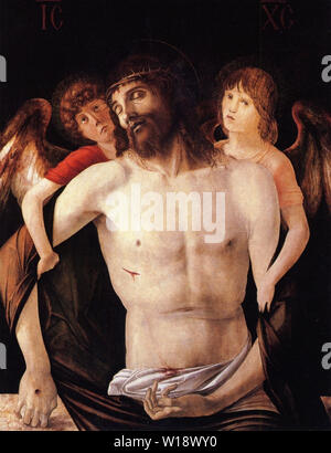 Giovanni Bellini - Cristo morto sostenuto due angeli 14 Foto Stock