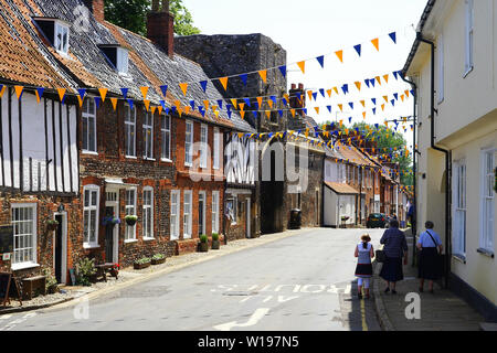 La High Street Walsingham Foto Stock