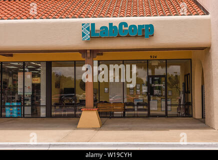 Storefront LabCorp a Lady Lake, Florida USA Foto Stock