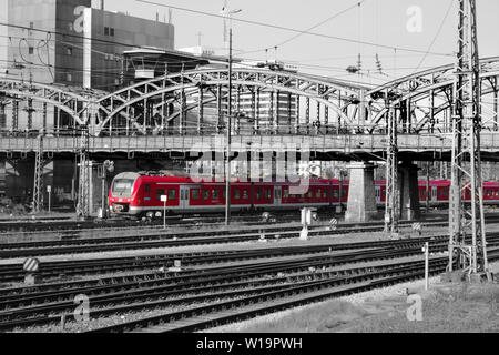 S Bahn, i trasporti pubblici a Monaco di Baviera Foto Stock