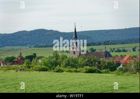 Teufelsmauer Weddersleben.Harz,Sachsen Anhalt,Deutschland. Foto Stock