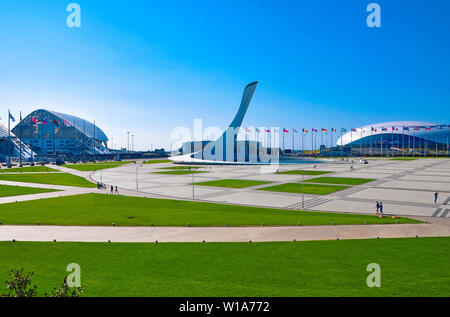 Russia, Sochi - 14 ottobre 2018-Stadium Arena Big in Imereti resort Foto Stock