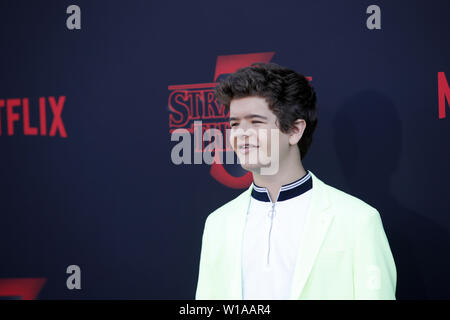 Giugno 28, 2019 - Santa Monica, CA, Stati Uniti d'America - LOS ANGELES - giu 28: Gaten Matarazzo presso la "tranger cose'' Stagione 3 Premiere Mondiale al Santa Monica High School a giugno 28, 2019 a Santa Monica, CA (credito Immagine: © Kay Blake/ZUMA filo) Foto Stock