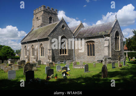 La Chiesa di San Martino, in Fornham St Martin, Suffolk, Inghilterra Foto Stock