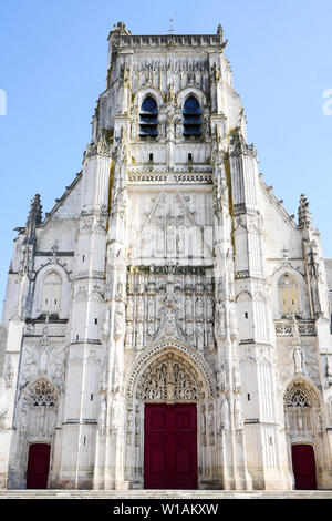 Saint-Riquier Baie de Somme chiesa abbaziale, Saint-Riquier, Somme, Hauts-de-France, Francia Foto Stock